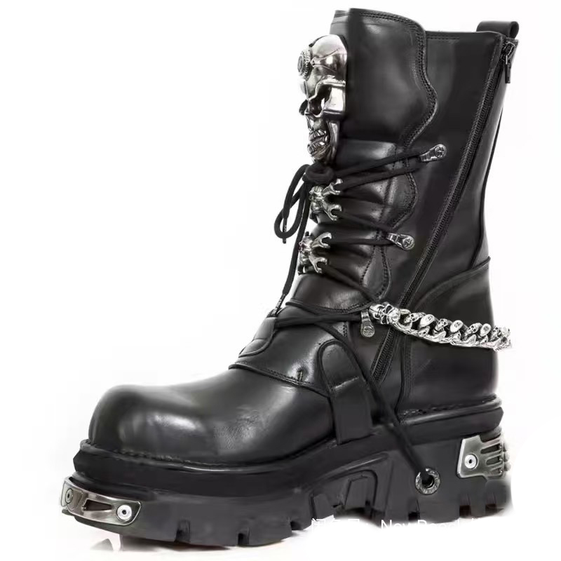 Bottes de moto en cuir véritab - Motorcycle Chain avis et prix