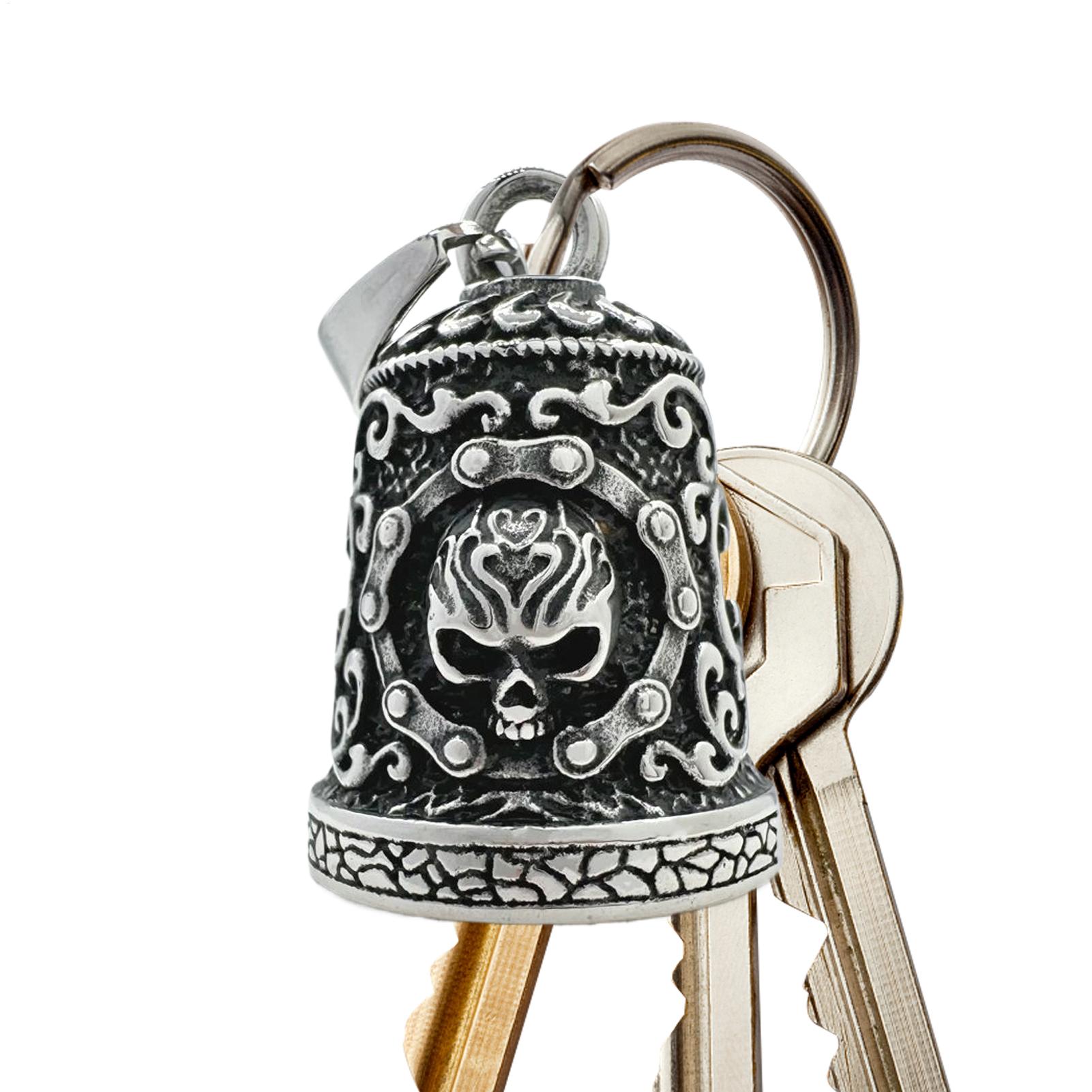 Breloque cloche tête de mort p - Motorcycle Chain avis et prix