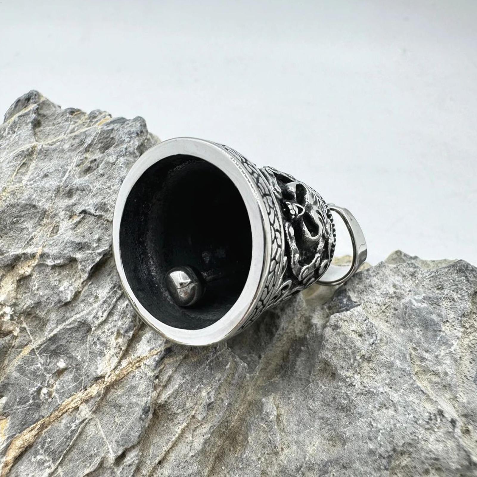 Breloque cloche tête de mort p - Motorcycle Chain avis et prix