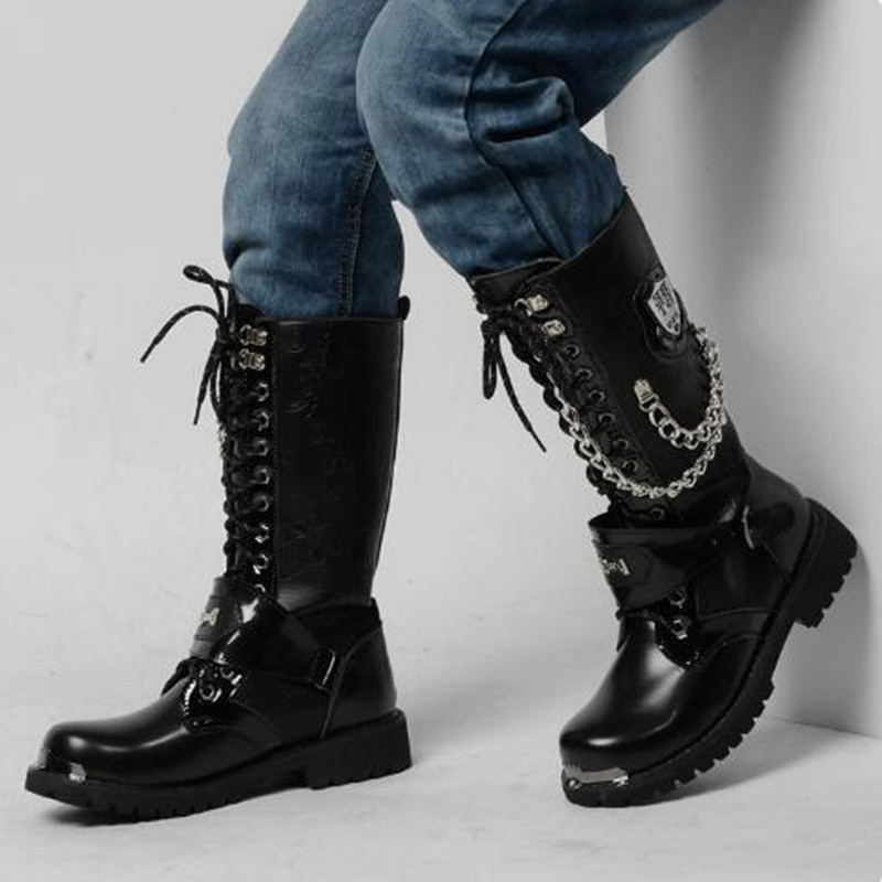 Bottes de moto de luxe pour ho - Steel Chain avis et prix