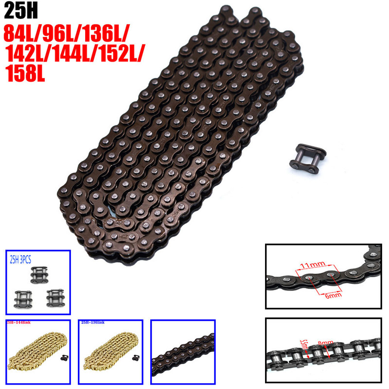 Chaîne 25H 84-158 maillons ave - Master Link Chain avis et prix