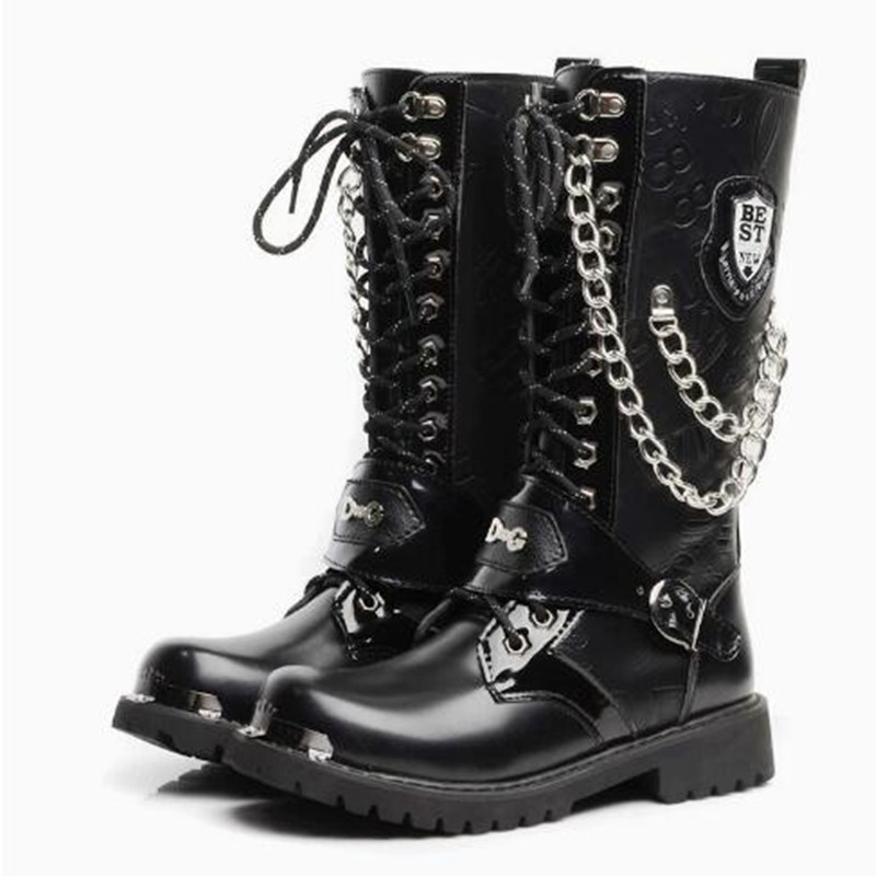 Bottes de moto pour hommes, mi - Steel Chain avis et prix