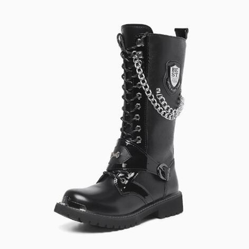 Bottes de moto pour hommes, mi - Steel Chain avis et prix